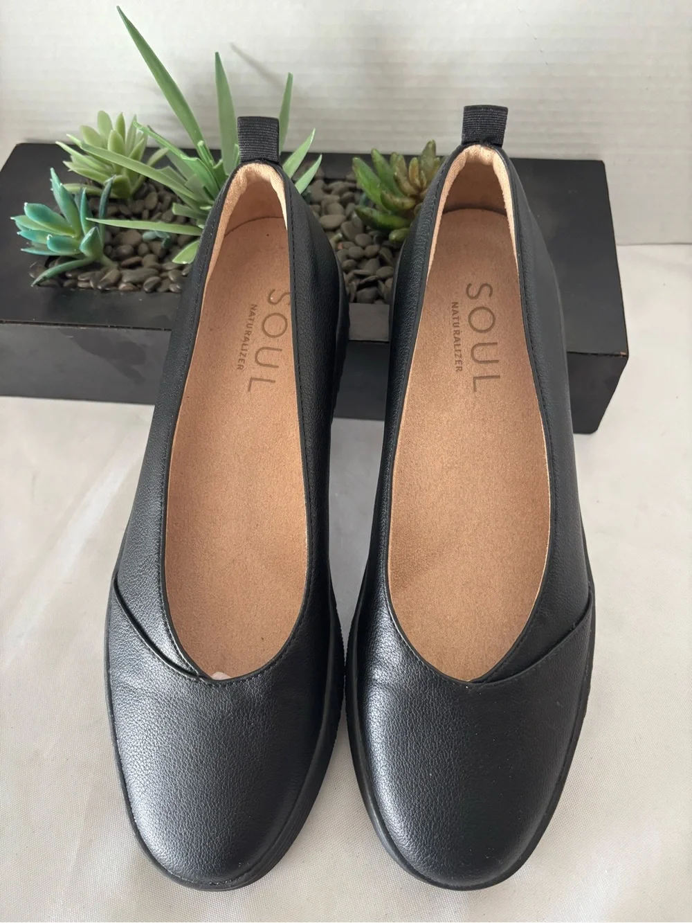 BRAND NEW SOUL Naturalizer Black Slip-On Ballet Flats “Neela” style SZ 10